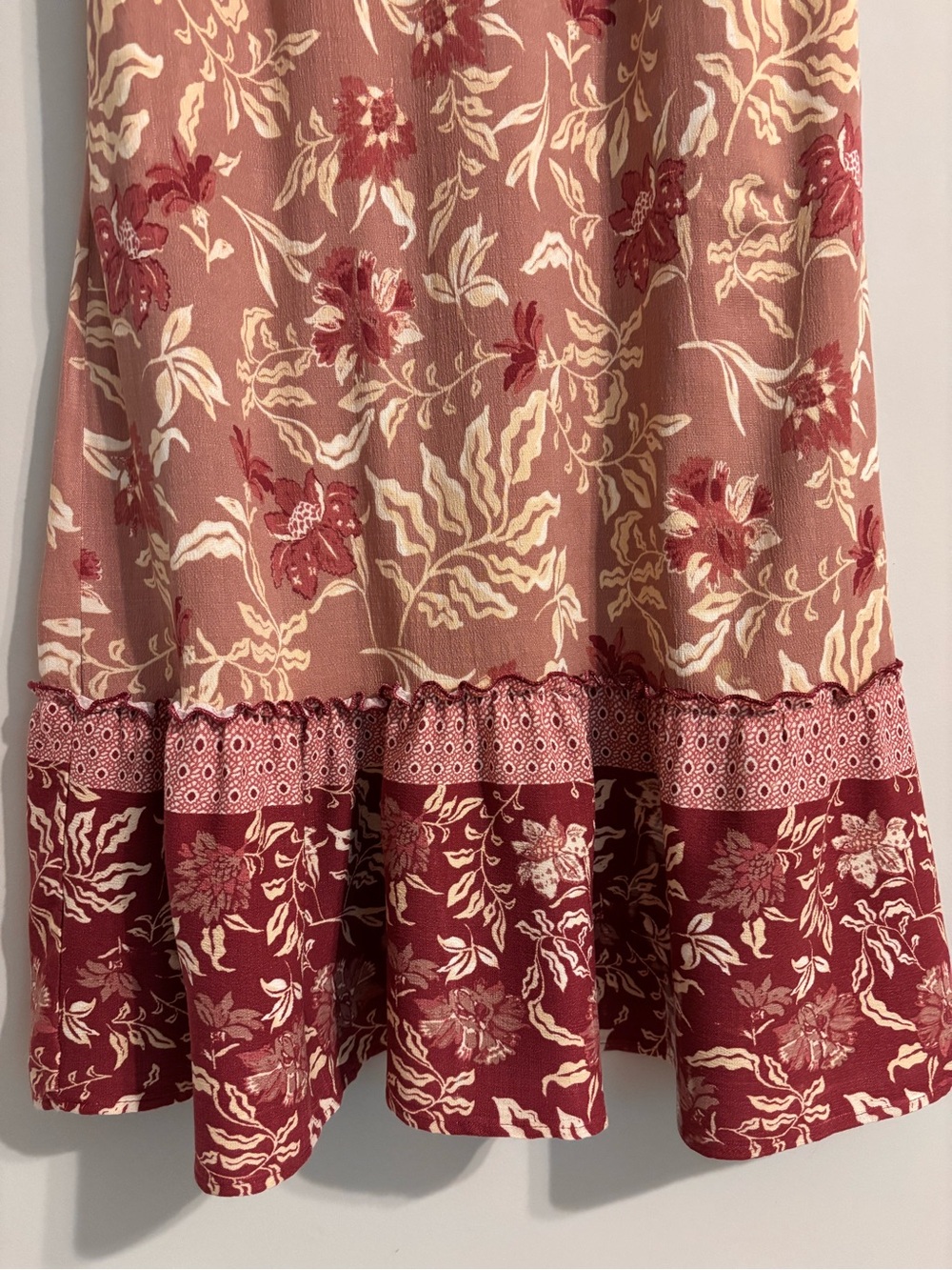 Lucky Brand Flutter sleeve Midi Floral Dress - Picture 9 of 13